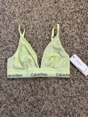 Calvin Klein Neon Lime Triangle Bralette